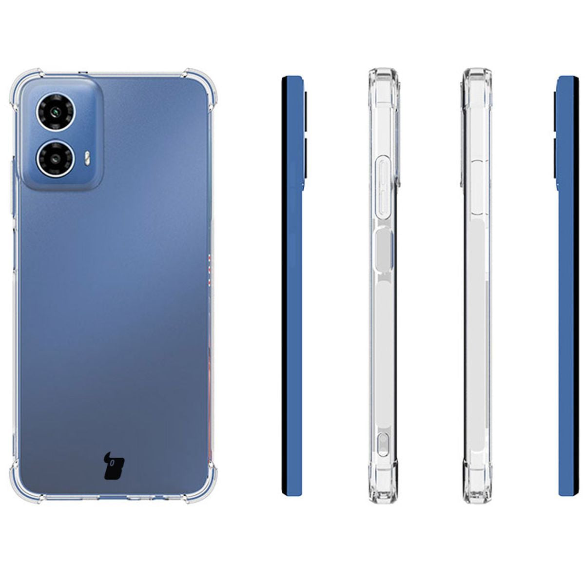 Flexible Schutzhülle für Motorola Moto G34 5G, Bizon Case Salpa, Transparent