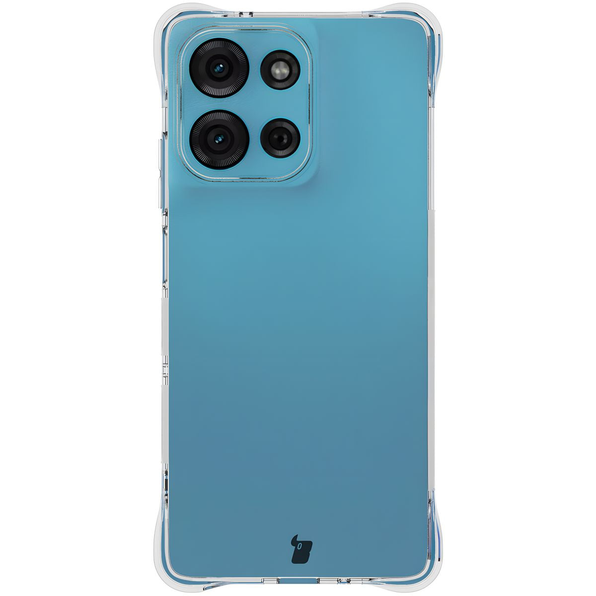 Flexible Handyhülle für Motorola Moto G75 5G, Bizon Case Salpa, Transparent