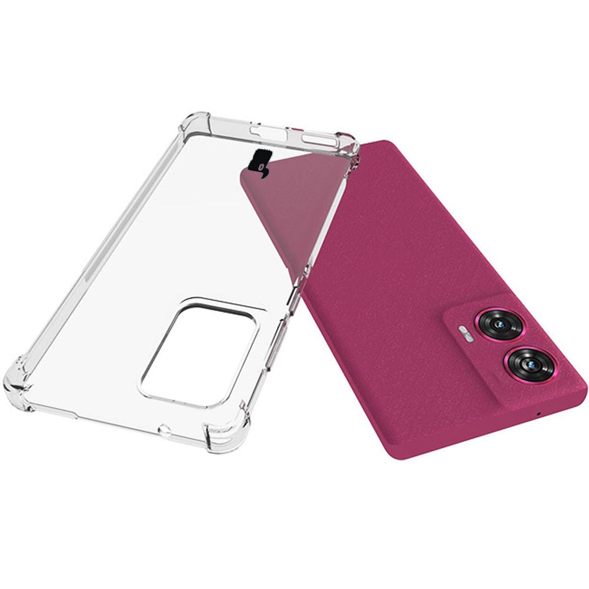 Flexible Handyhülle für Motorola Edge 50 Fusion, Bizon Case Salpa, Transparent