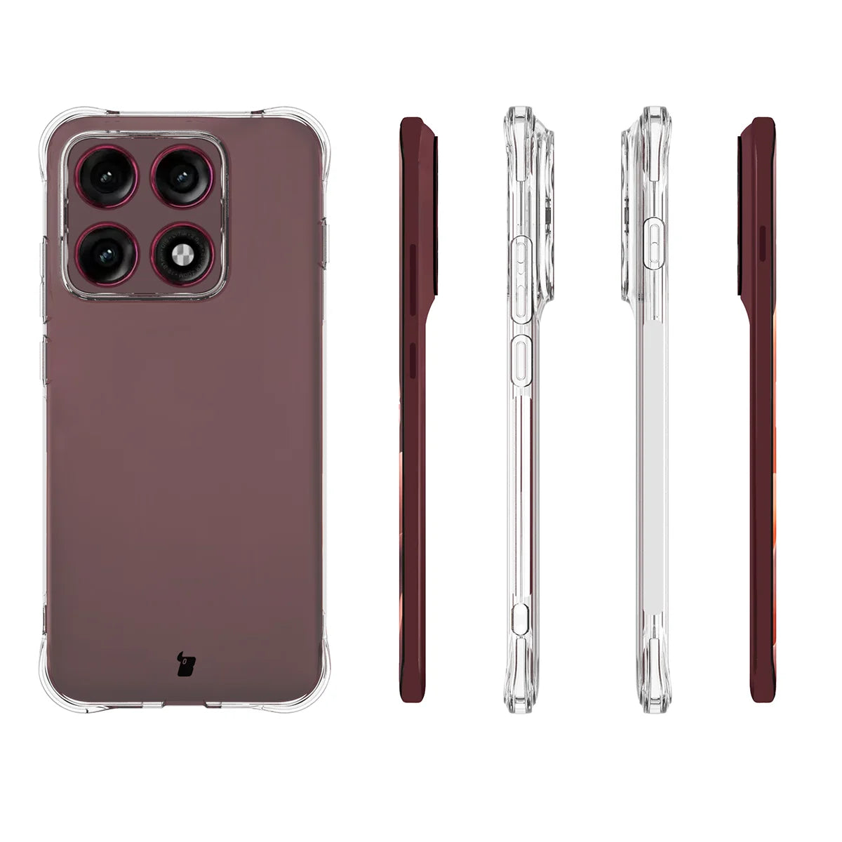 Flexible Handyhülle für Motorola Edge 70 Pro, Bizon Case Salpa, Transparent