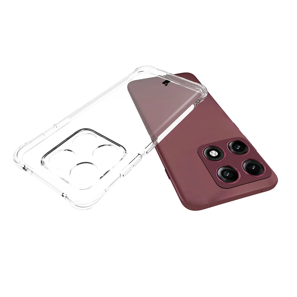 Flexible Handyhülle für Motorola Edge 70 Pro, Bizon Case Salpa, Transparent