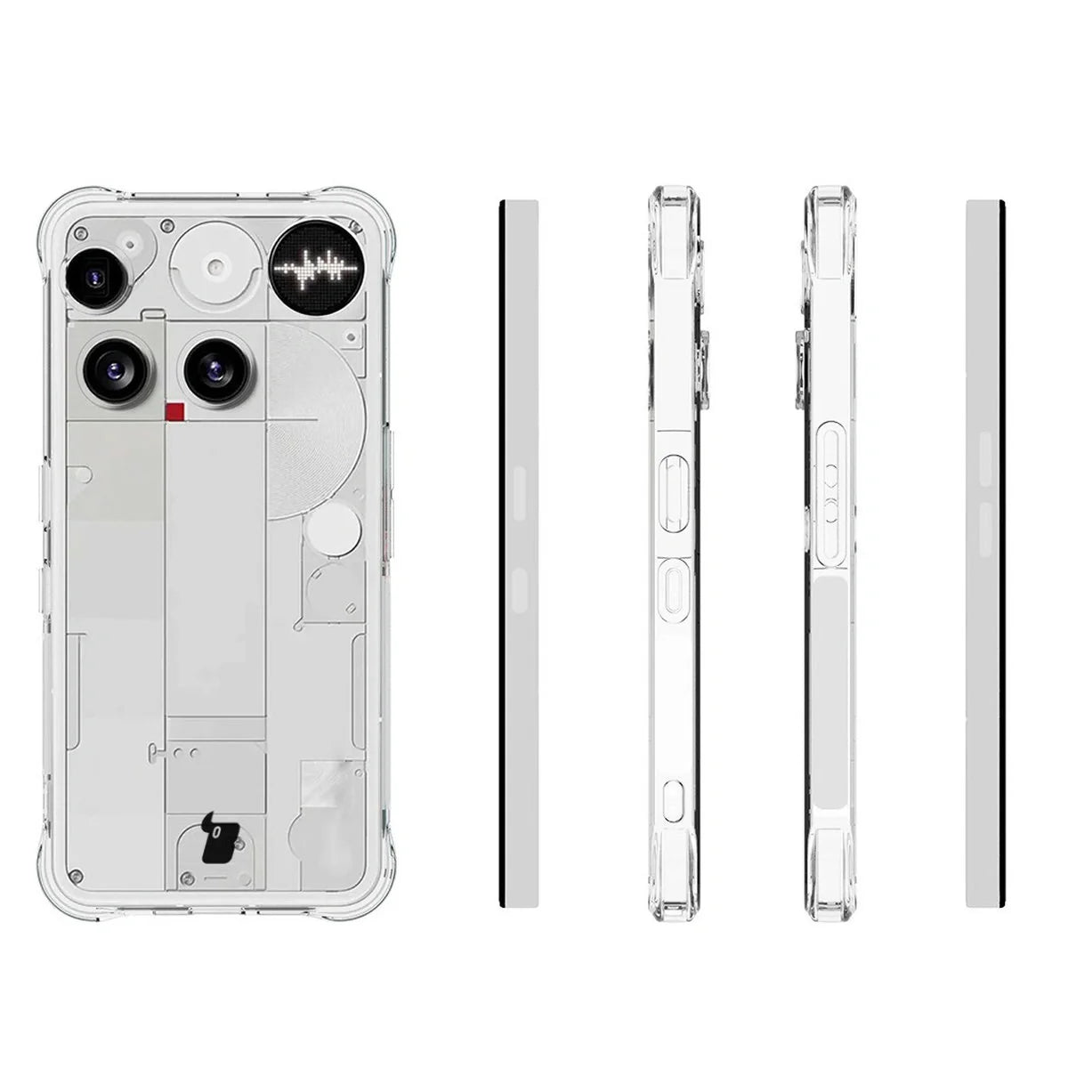 Flexible Handyhülle für Nothing Phone (3), Bizon Case Salpa, Transparent