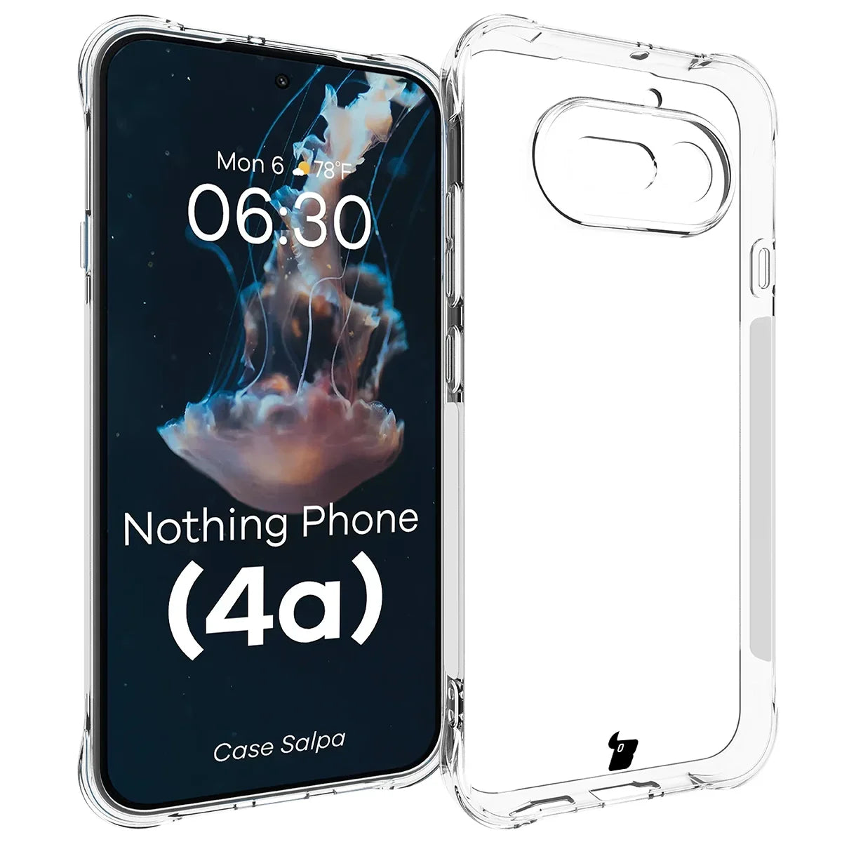 Flexible Handyhülle für Nothing Phone (4a), Bizon Case Salpa, Transparent