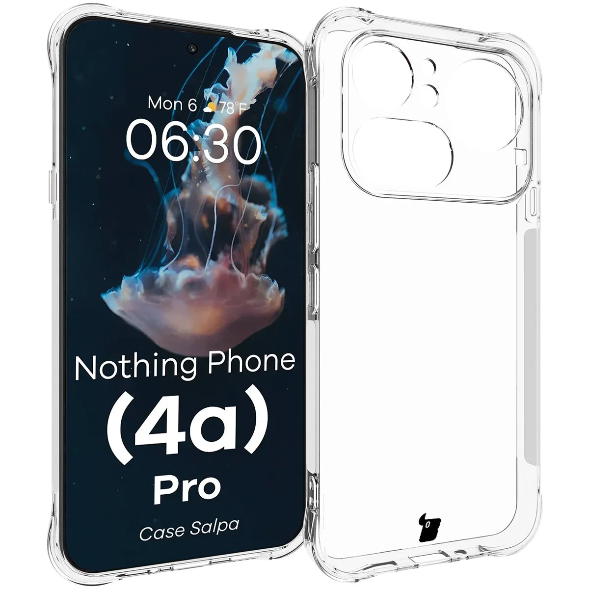 Flexible Handyhülle für Nothing Phone (4a) Pro, Bizon Case Salpa, Transparent