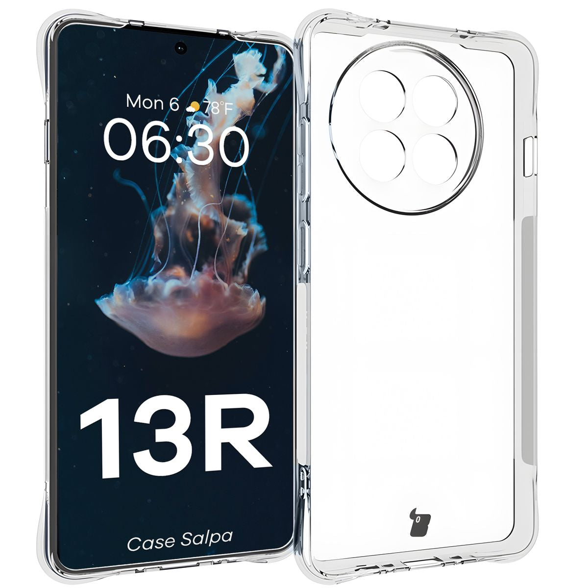 Flexible Handyhülle für OnePlus 13R, Bizon Case Salpa, Transparent