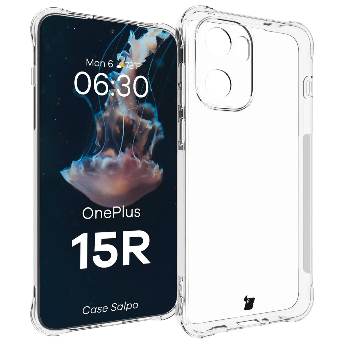 Flexible Handyhülle für OnePlus 15R, Bizon Case Salpa, Transparent