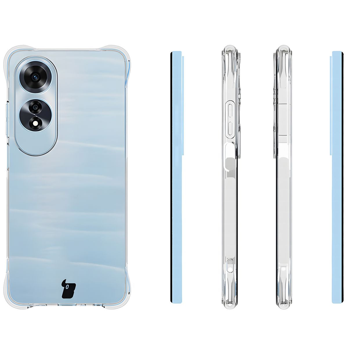 Flexible Handyhülle für Oppo A60 4G, Bizon Case Salpa, Transparent
