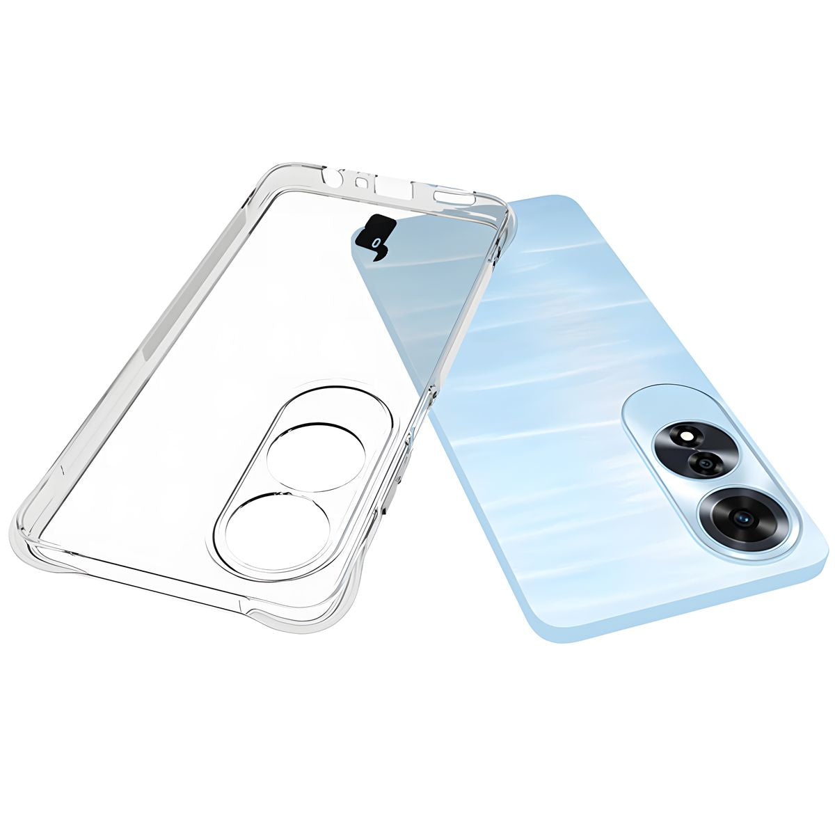 Flexible Handyhülle für Oppo A60 4G, Bizon Case Salpa, Transparent