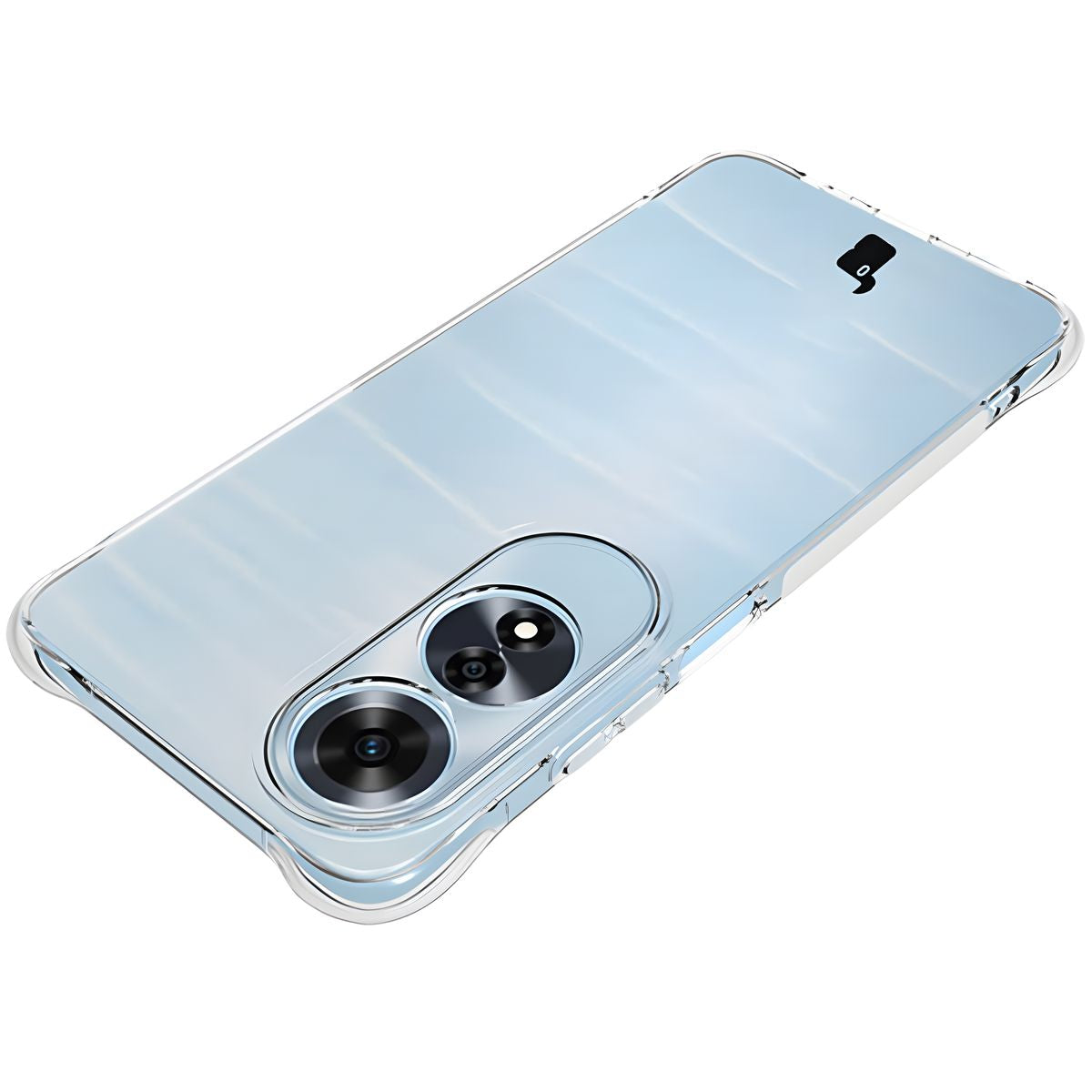 Flexible Handyhülle für Oppo A60 4G, Bizon Case Salpa, Transparent