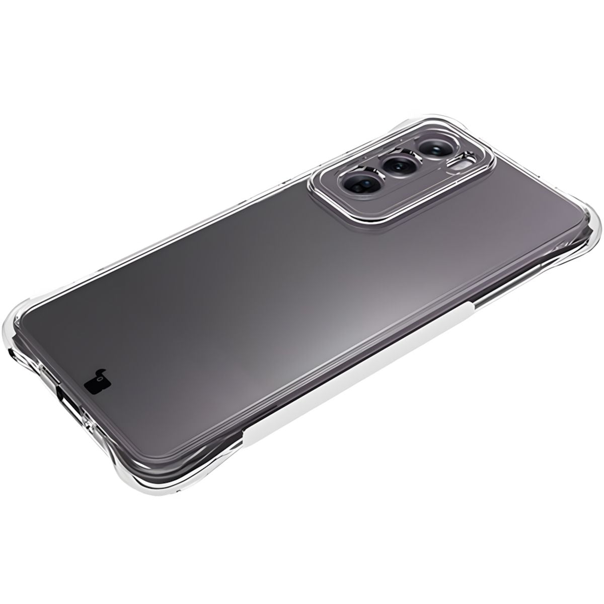 Flexible Handyhülle für Oppo Reno 12, Bizon Case Salpa, Transparent