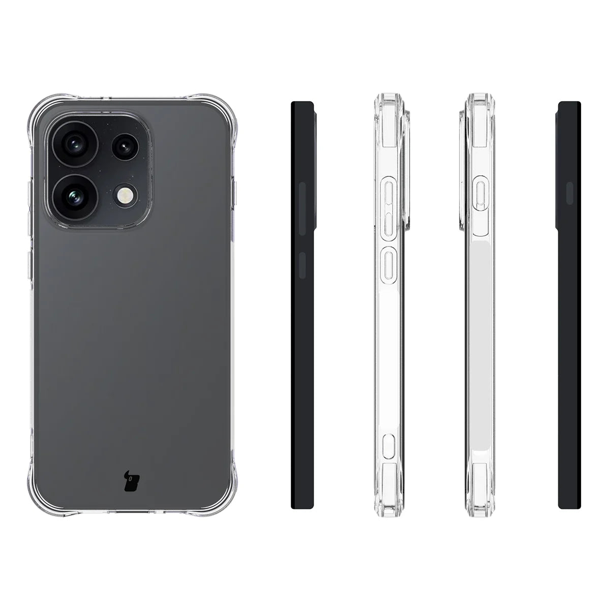Flexible Handyhülle für Oppo Reno16 / Reno16 Pro 5G, Bizon Case Salpa, Transparent