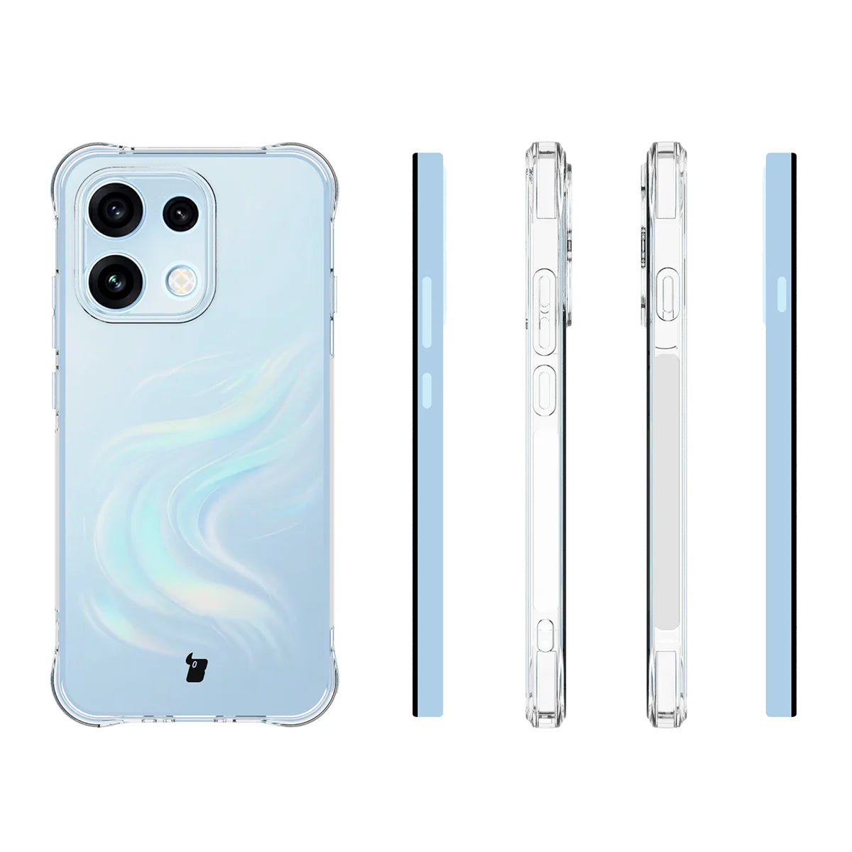 Flexible Handyhülle für Oppo Reno16 F / Reno16 FS 5G, Bizon Case Salpa, Transparent