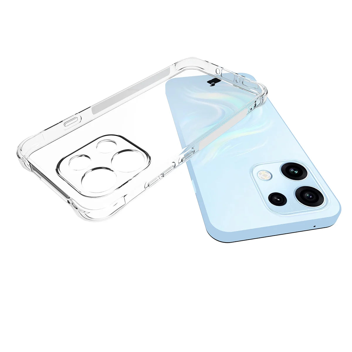 Flexible Handyhülle für Oppo Reno16 F / Reno16 FS 5G, Bizon Case Salpa, Transparent