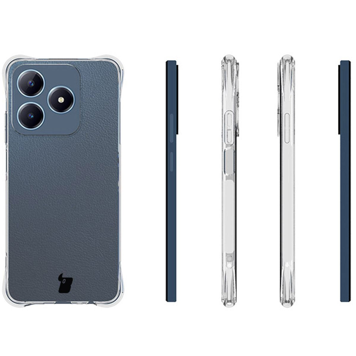 Flexible Handyhülle für Realme C63 4G, Bizon Case Salpa, Transparent