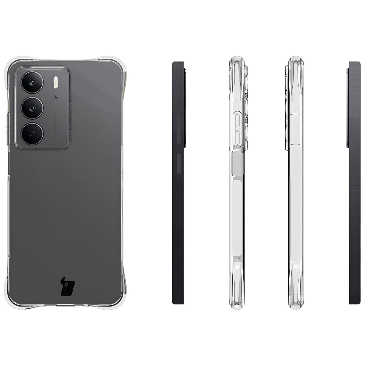 Flexible Handyhülle für Realme C75 4G, Bizon Case Salpa, Transparent
