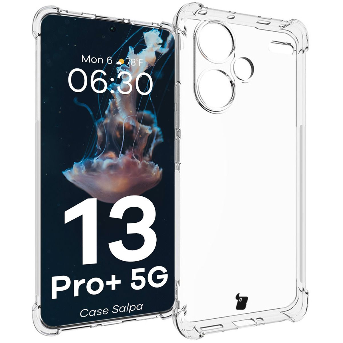 Flexible Schutzhülle für Xiaomi Redmi Note 13 Pro+ 5G, Bizon Case Salp