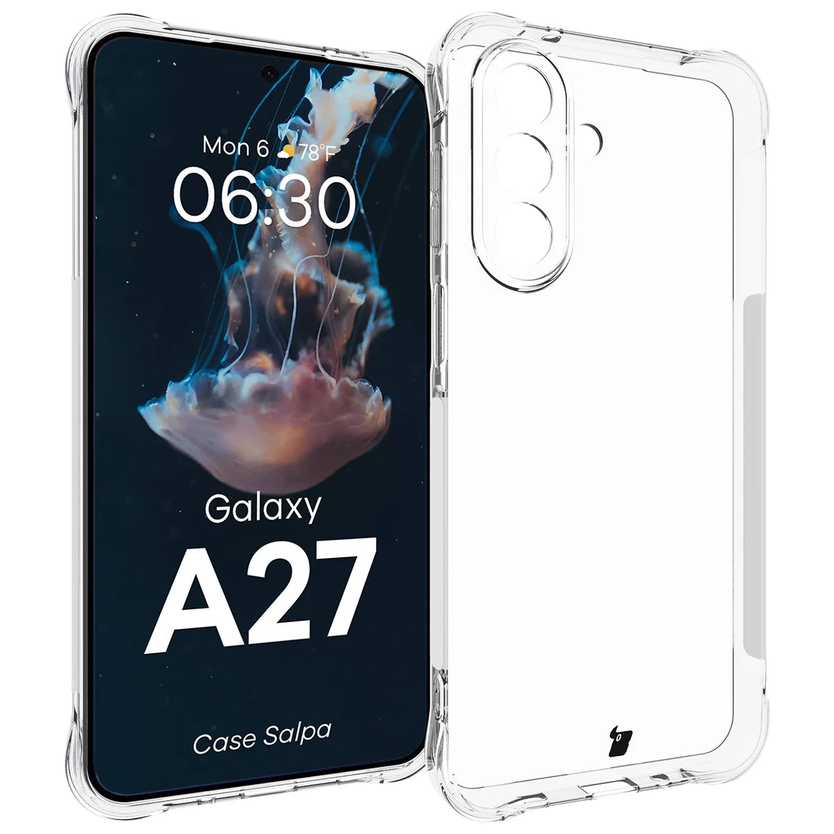 Flexible Handyhülle für Galaxy A27 5G, Bizon Case Salpa, Transparent
