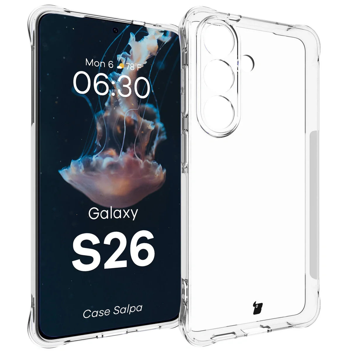 Flexible Handyhülle für Galaxy S26, Bizon Case Salpa, Transparent