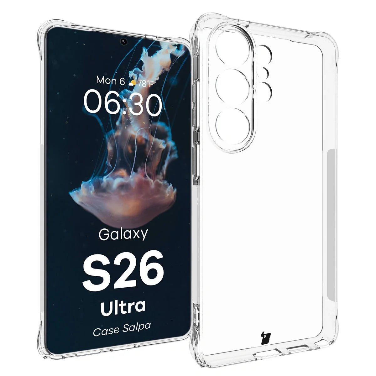 Flexible Handyhülle für Galaxy S26 Ultra, Bizon Case Salpa, Transparent