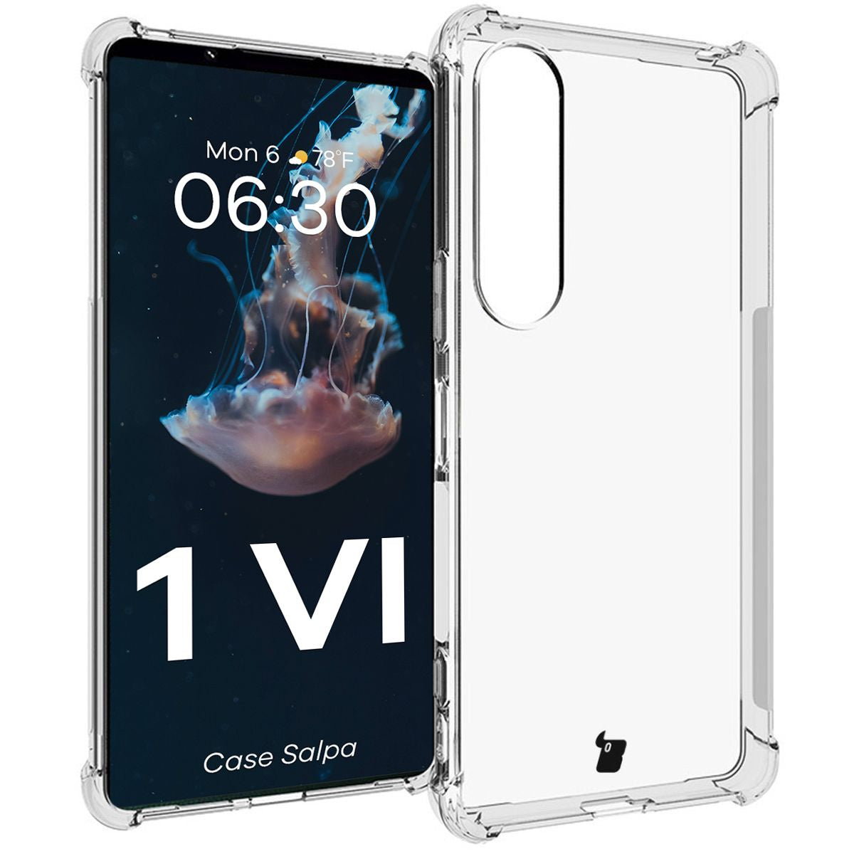 Flexible Schutzhülle für Xperia 1 VI, Bizon Case Salpa, Transparent