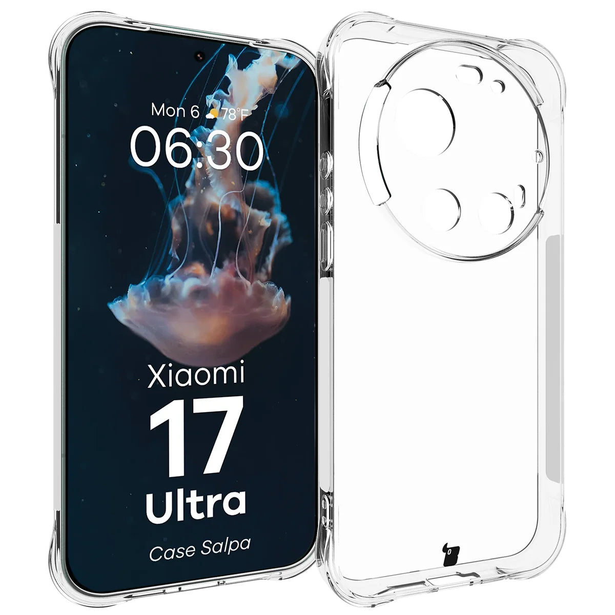 Flexible Handyhülle für Xiaomi 17 Ultra, Bizon Case Salpa, Transparent