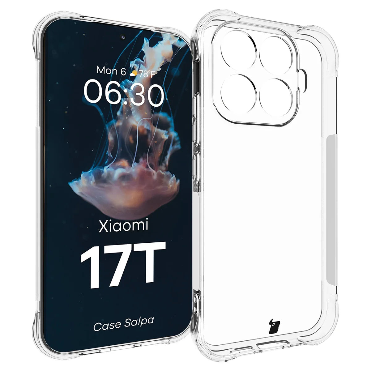 Flexible Handyhülle für Xiaomi 17T, Bizon Case Salpa, Transparent