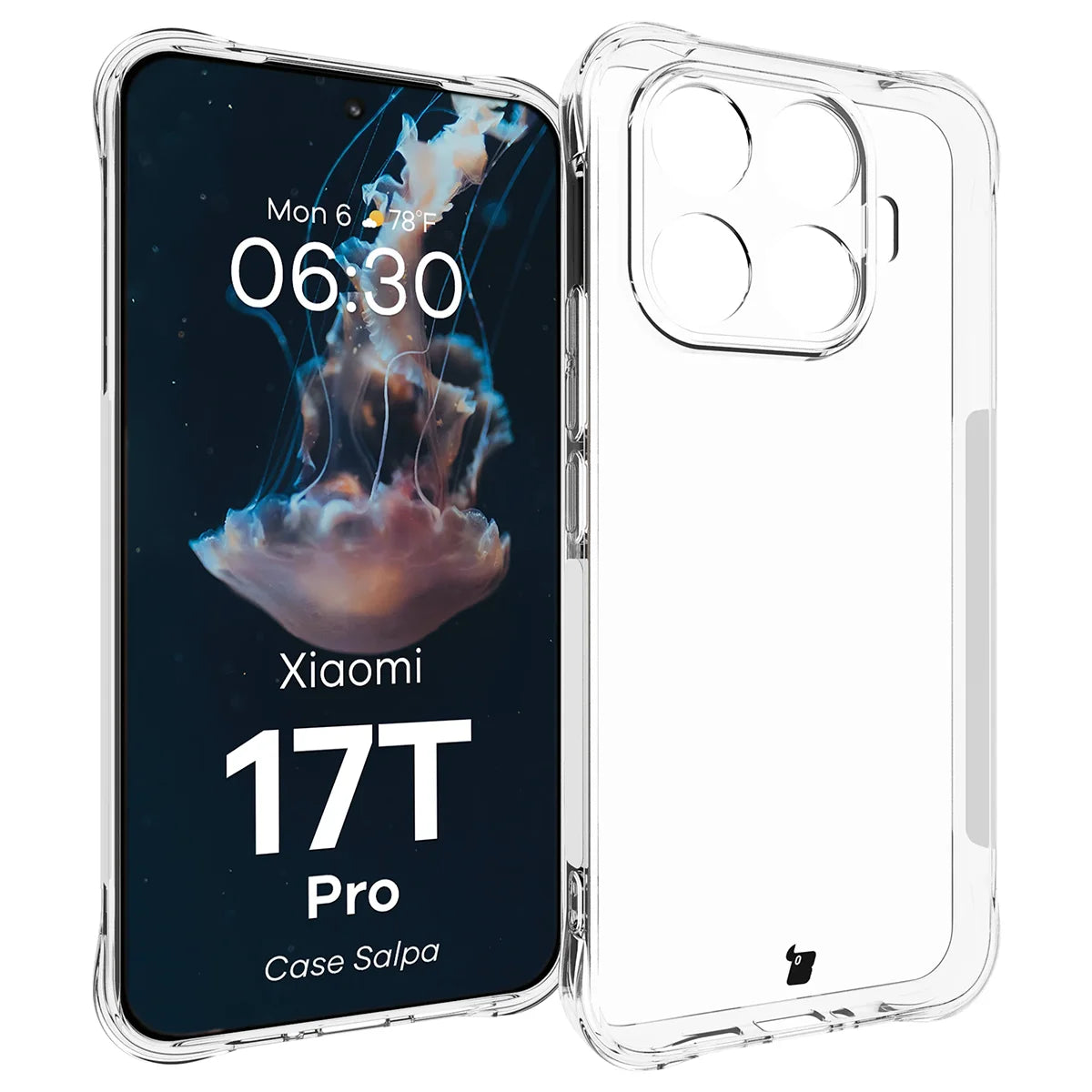 Flexible Handyhülle für Xiaomi 17T Pro, Bizon Case Salpa, Transparent