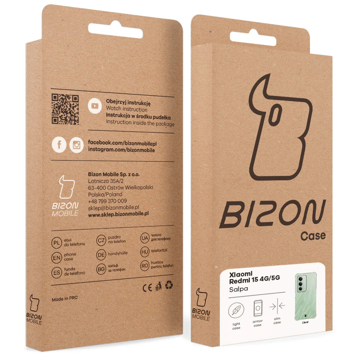 Flexible Handyhülle für Xiaomi Redmi 15 4G / 5G, Bizon Case Salpa, Transparent