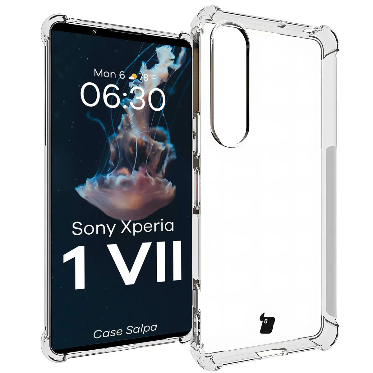 Flexible Handyhülle für Sony Xperia 1 VII, Bizon Case Salpa, Transparent