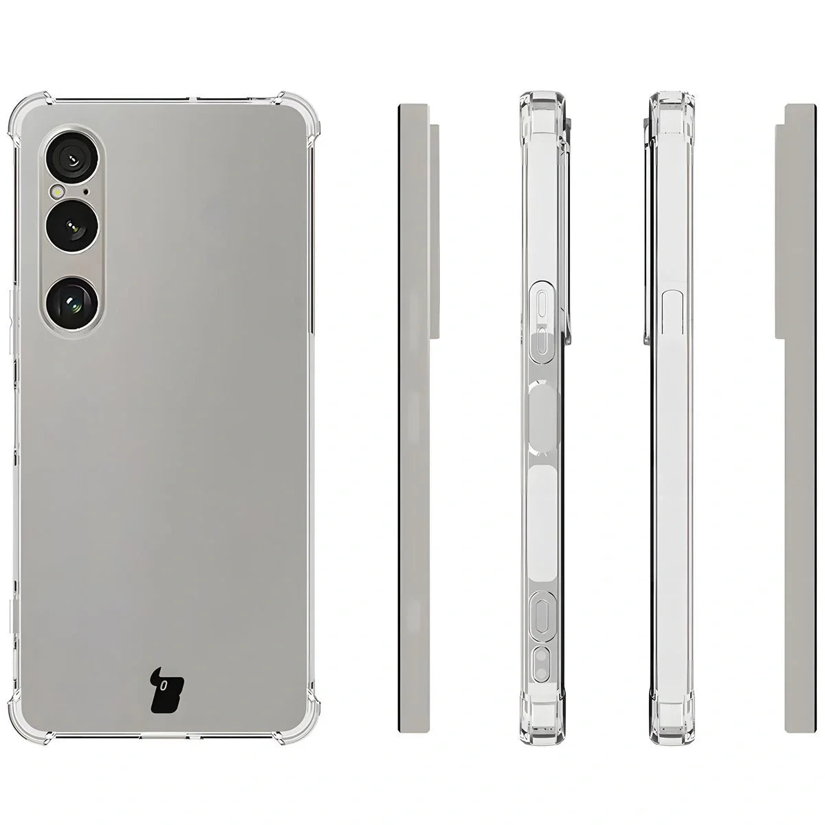 Flexible Handyhülle für Sony Xperia 1 VII, Bizon Case Salpa, Transparent