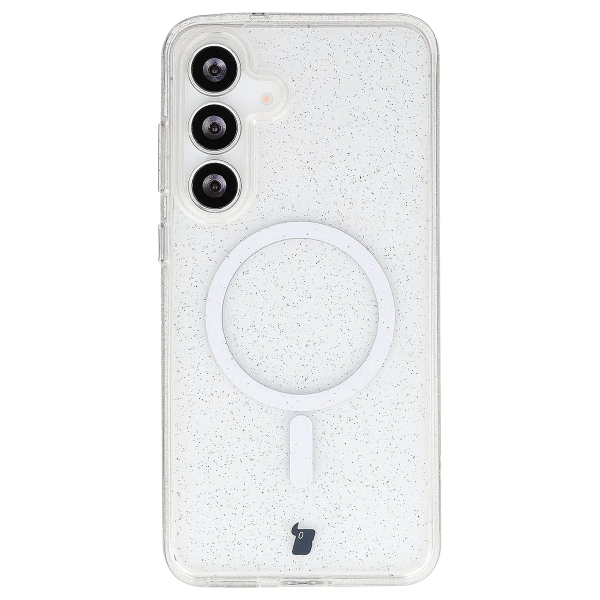 Glitzer Hülle mit Magnetring für Galaxy S26 FE / S25 FE, Bizon Case SparklO, Transparent mit Glitzer (2/6)