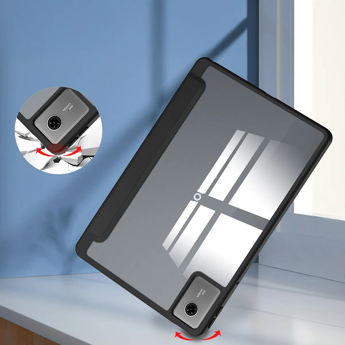 Etui z klapką Bizon Case Tab Clear Matt do Lenovo Idea Tab 11, czarne