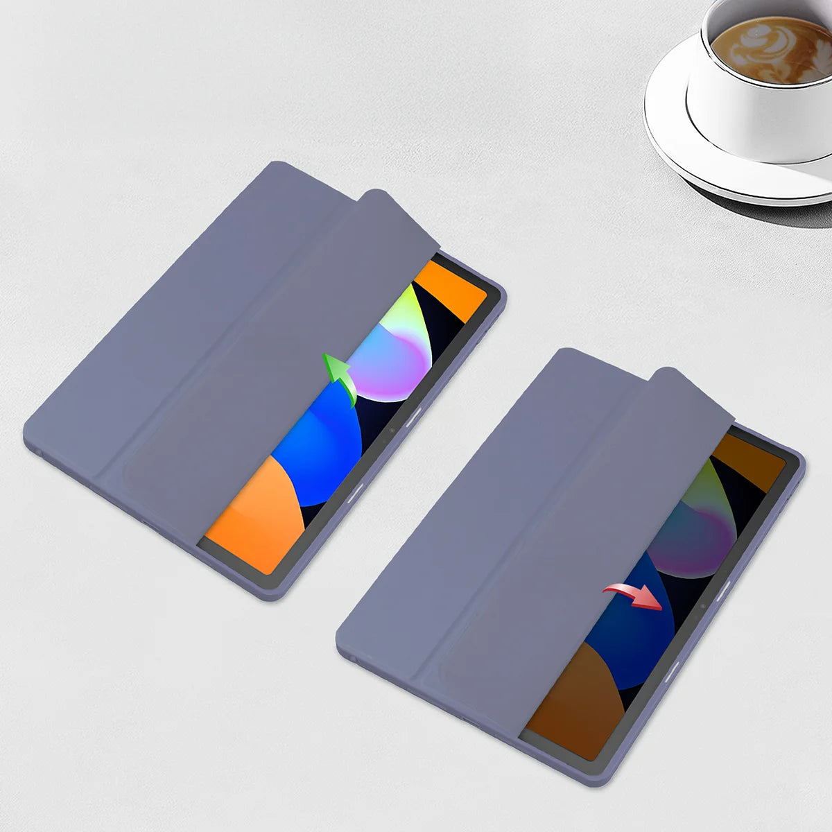 Etui z klapką Bizon Case Tab Clear Matt do Lenovo Idea Tab 11, lawendowe