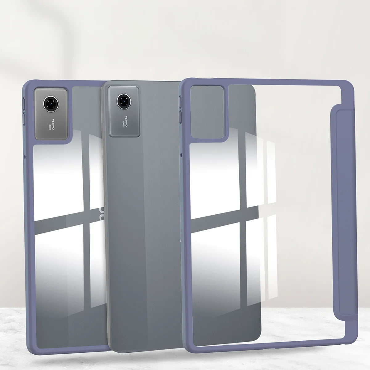 Etui z klapką Bizon Case Tab Clear Matt do Lenovo Idea Tab 11, lawendowe