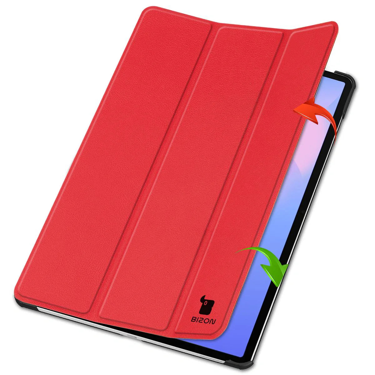 Schutzhülle für Galaxy Tab S10 FE Plus, Bizon Case Tab Croc, Rot