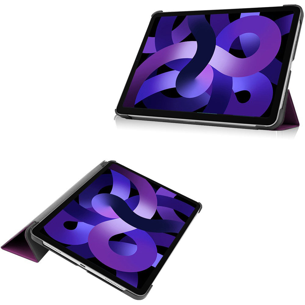 Schutzhülle Bizon Case Tab Croc für iPad Air 11" / 10.9" 2020-2026, Dunkelviolett