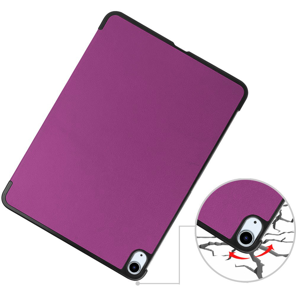 Schutzhülle Bizon Case Tab Croc für iPad Air 11" / 10.9" 2020-2026, Dunkelviolett