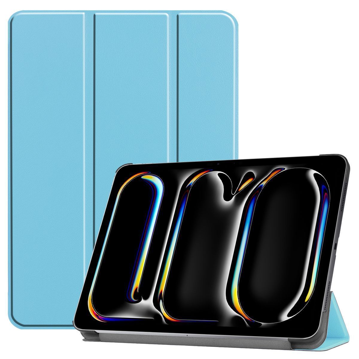Schutzhülle für iPad Pro 11" 2025 / 2024, Bizon Case Tab Croc, Blau
