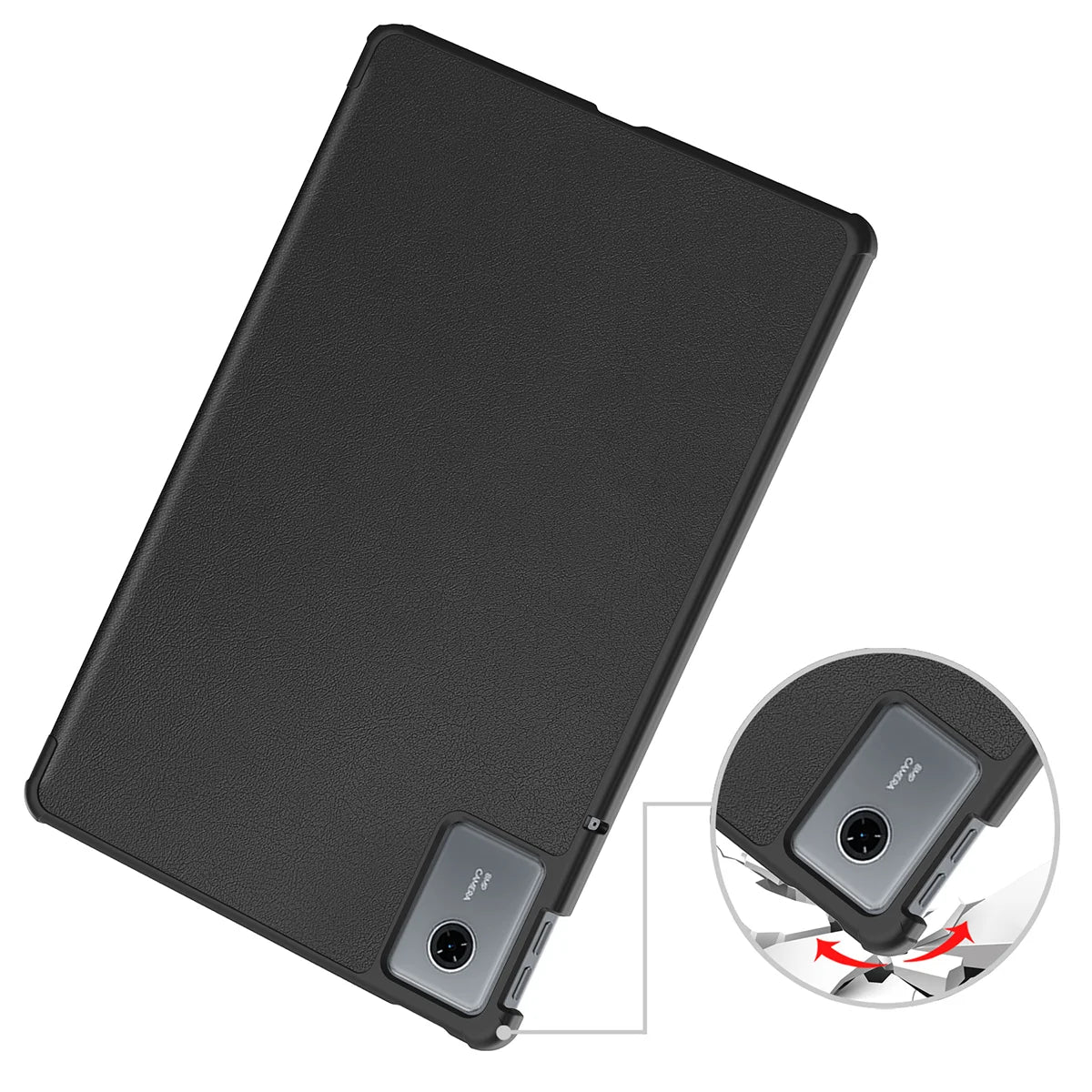 Etui z klapką Bizon Case Tab Croc do Lenovo Idea Tab 11, czarne