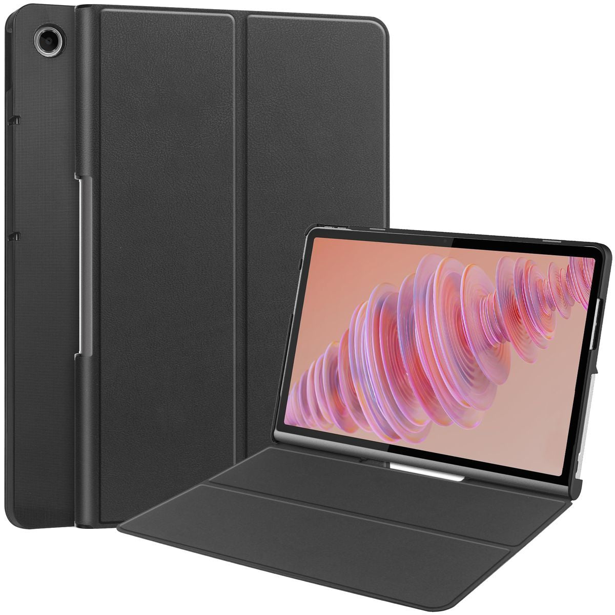Schutzhülle für Lenovo Tab Plus 11.5" 2024, Bizon Case Tab Croc, Schwarz