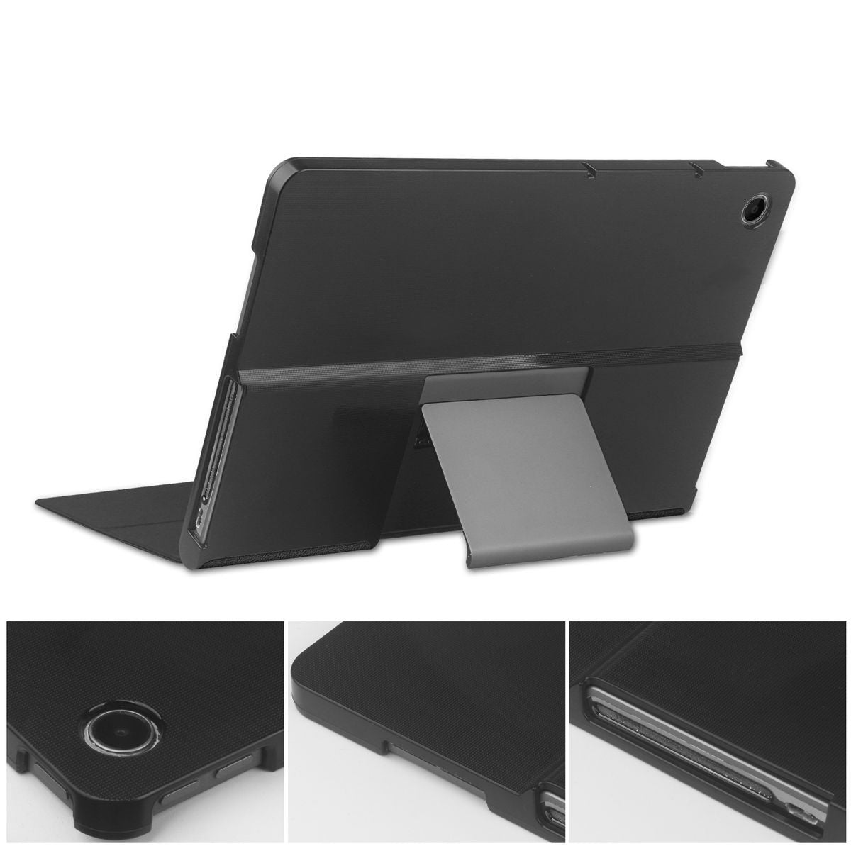 Schutzhülle für Lenovo Tab Plus 11.5" 2024, Bizon Case Tab Croc, Schwarz