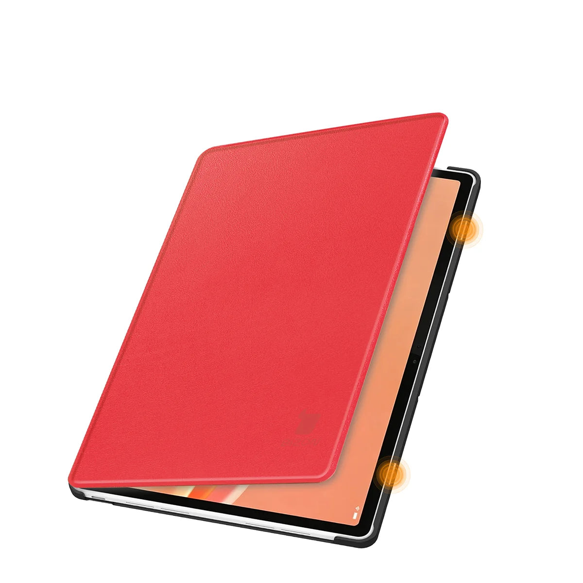 Schutzhülle mit Klappe für Lenovo Tab Plus Gen. 2, Bizon Case Tab Croc, Rot (6/8)