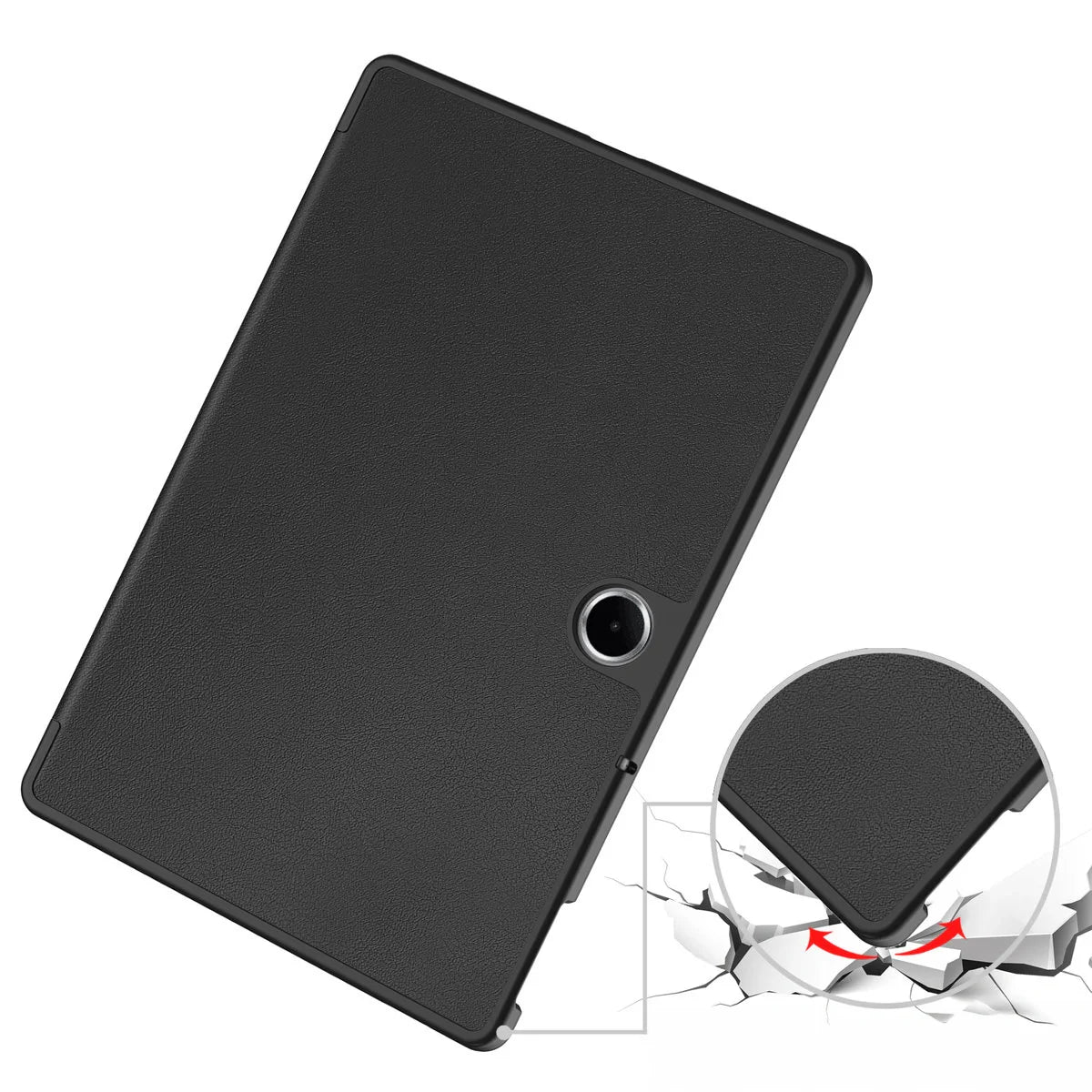 Schutzhülle für OnePlus Pad Lite / Oppo Pad SE, Bizon Case Tab Croc, Schwarz