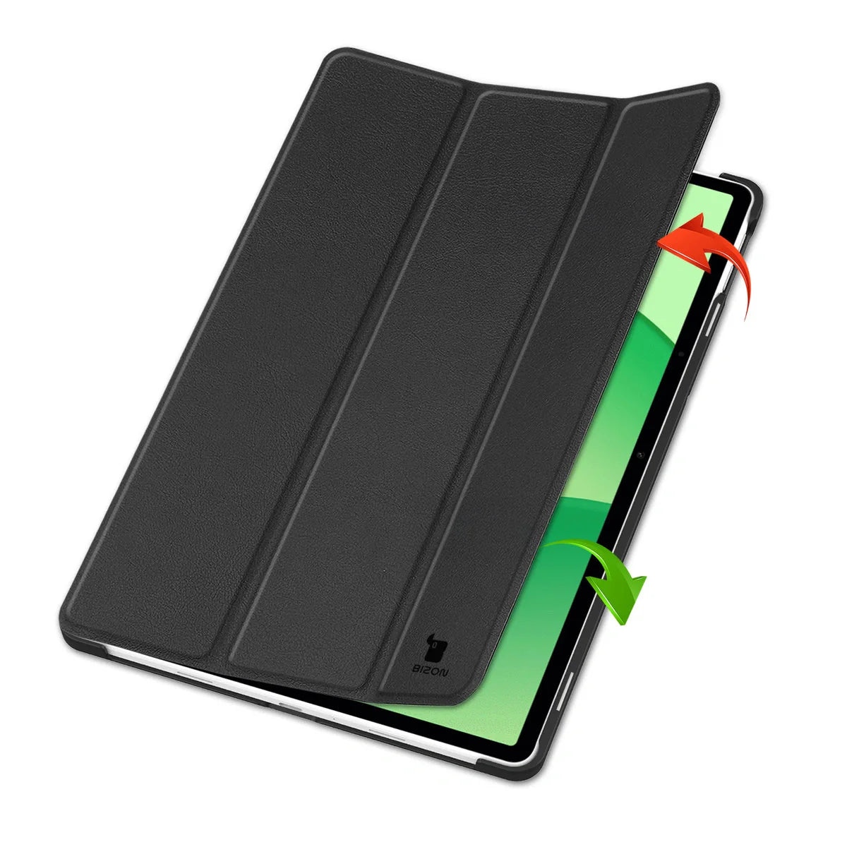 Schutzhülle für OnePlus Pad Lite / Oppo Pad SE, Bizon Case Tab Croc, Schwarz