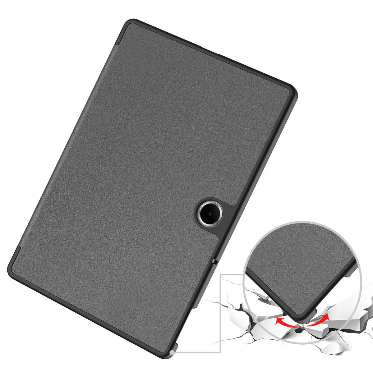 Schutzhülle für OnePlus Pad Lite / Oppo Pad SE, Bizon Case Tab Croc, Grau