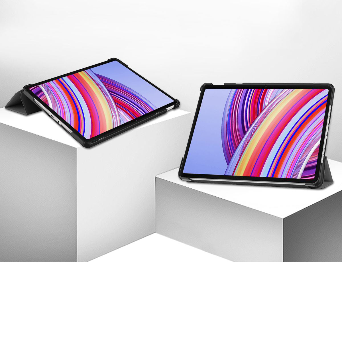 Schutzhülle für Xiaomi Redmi Pad Pro 12.1, Bizon Case Tab Croc, Grau