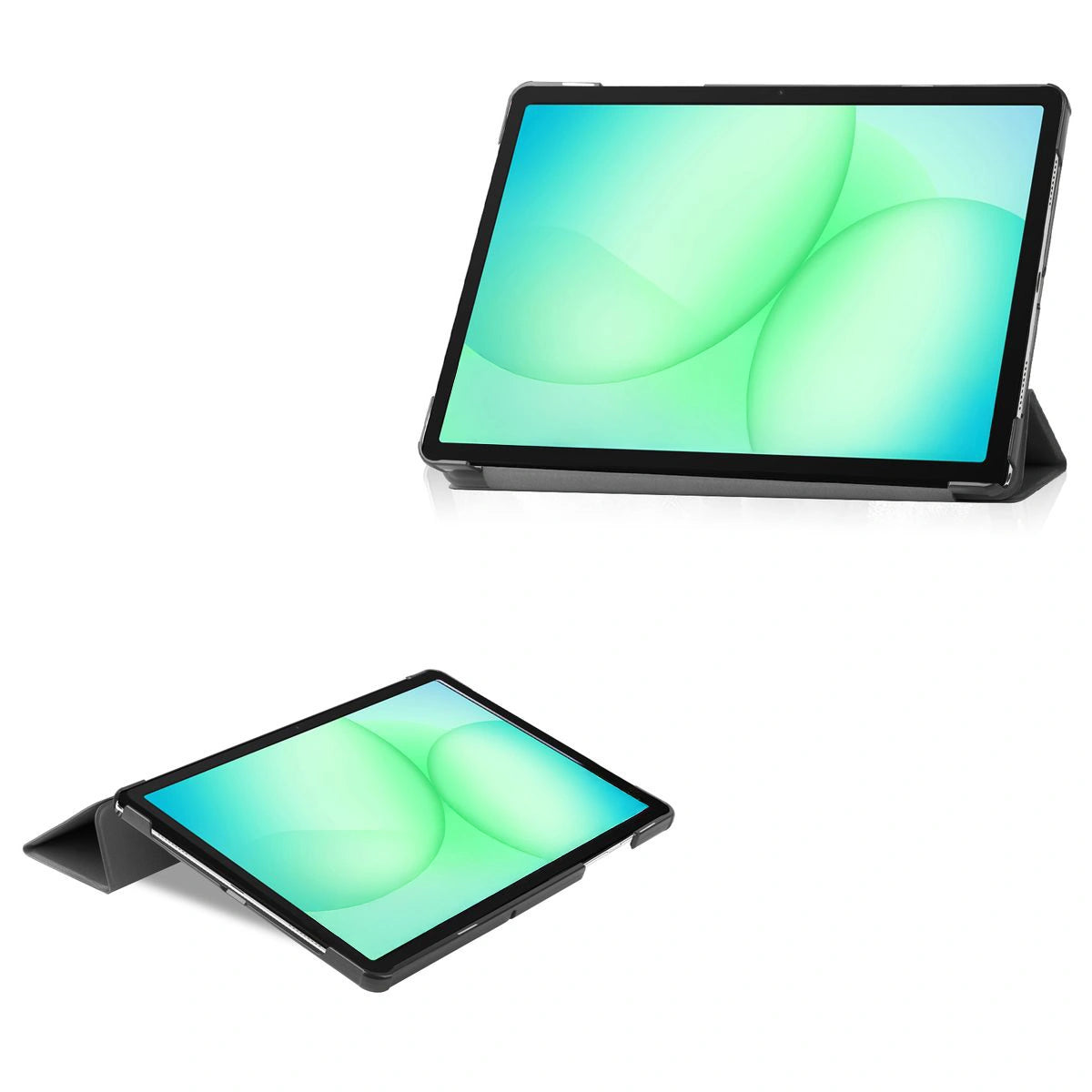 Schutzhülle für Galaxy Tab A11 Plus / A9 Plus, Bizon Case Tab Croc, Schwarz