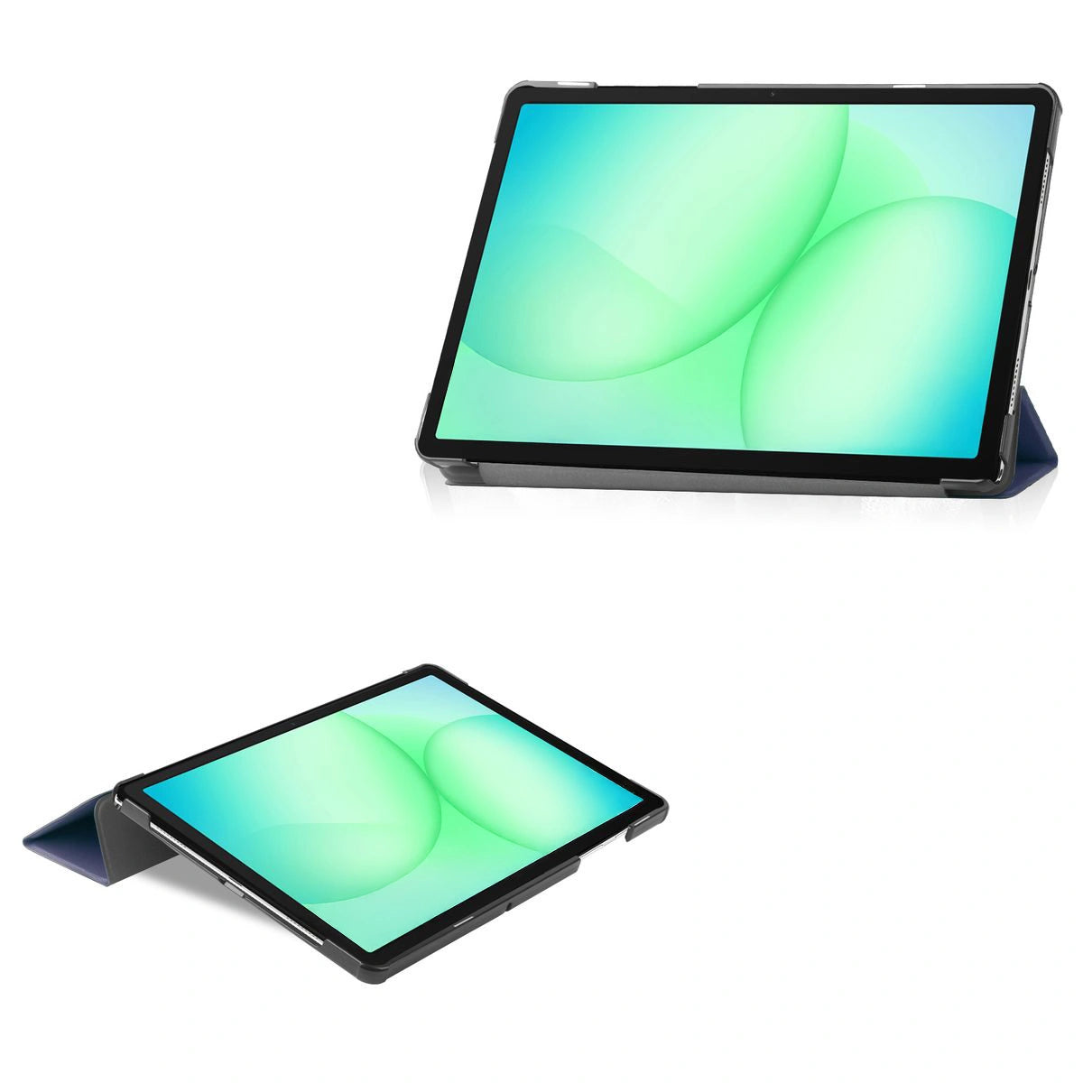 Schutzhülle für Galaxy Tab A11 Plus / A9 Plus, Bizon Case Tab Croc, Dunkelblau