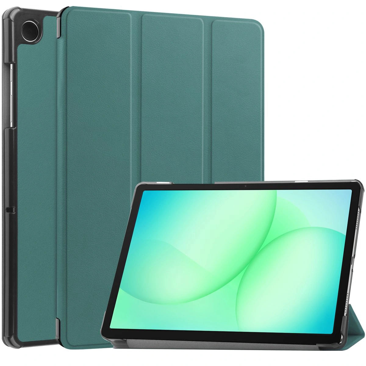 Schutzhülle für Galaxy Tab A11 Plus / A9 Plus, Bizon Case Tab Croc, Dunkelgrün