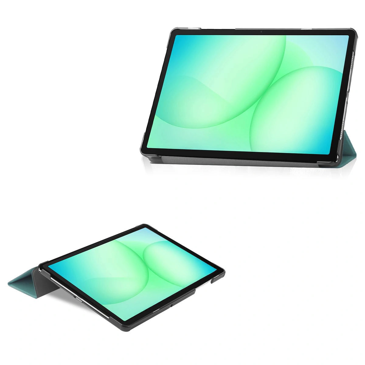 Schutzhülle für Galaxy Tab A11 Plus / A9 Plus, Bizon Case Tab Croc, Dunkelgrün